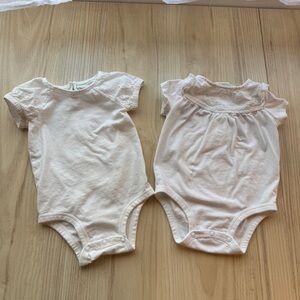 OshKosh B'gosh Eyelet White Bodysuits
